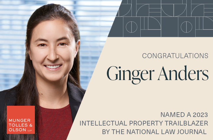 Ginger Anders Named to The National Law Journal’s 2023 Intellectual Property Trailblazers List