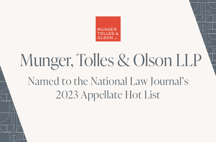 National Law Journal’s 2023 Appellate Hot List