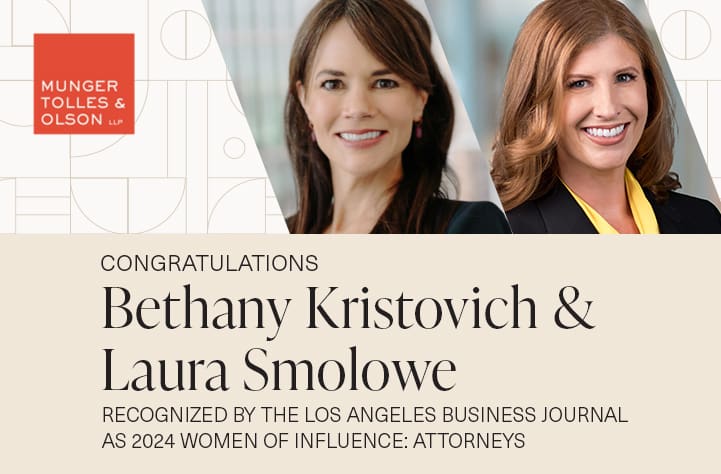 Bethany Kristovich Named to the 2024 Women of Influence: Attorneys List by The Los Angeles Business Journal