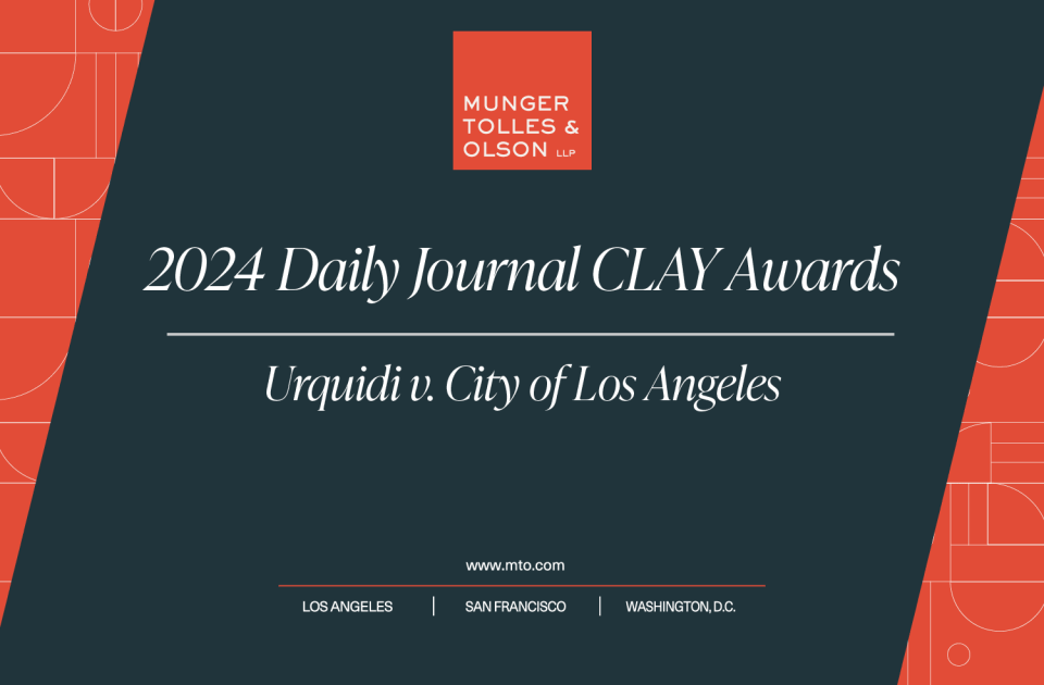 MTO Receives a 2024 Daily Journal CLAY Award 1 MTO Receives a 2024 Daily Journal CLAY Award