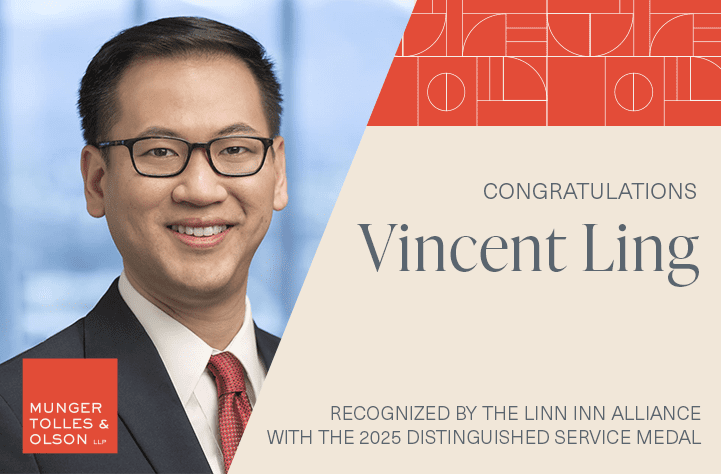 Vincent Ling Recognized by The Linn Inn Alliance of the American Inns of Court with 2025 Linn Inn Alliance Distinguished Service Medal 1 Vincent Ling Recognized by The Linn Inn Alliance of the American Inns of Court with 2025 Linn Inn Alliance Distinguished Service Medal