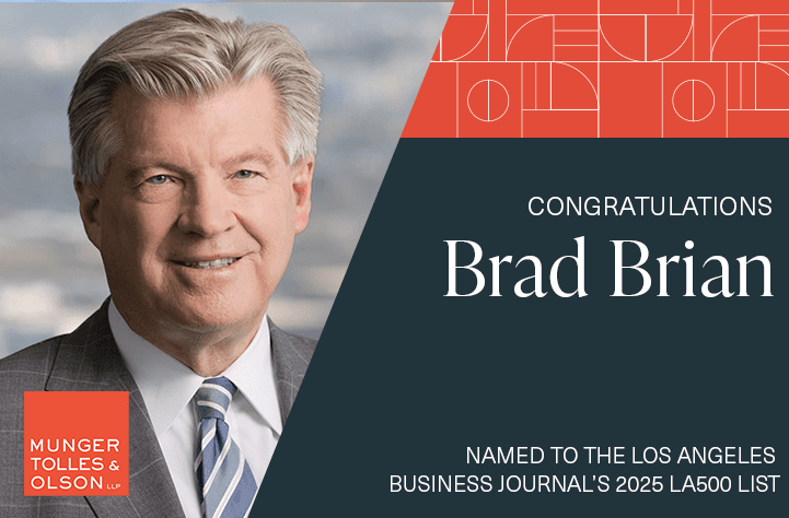 Brad Brian Named to the Los Angeles Business Journal’s 2025 LA500 List