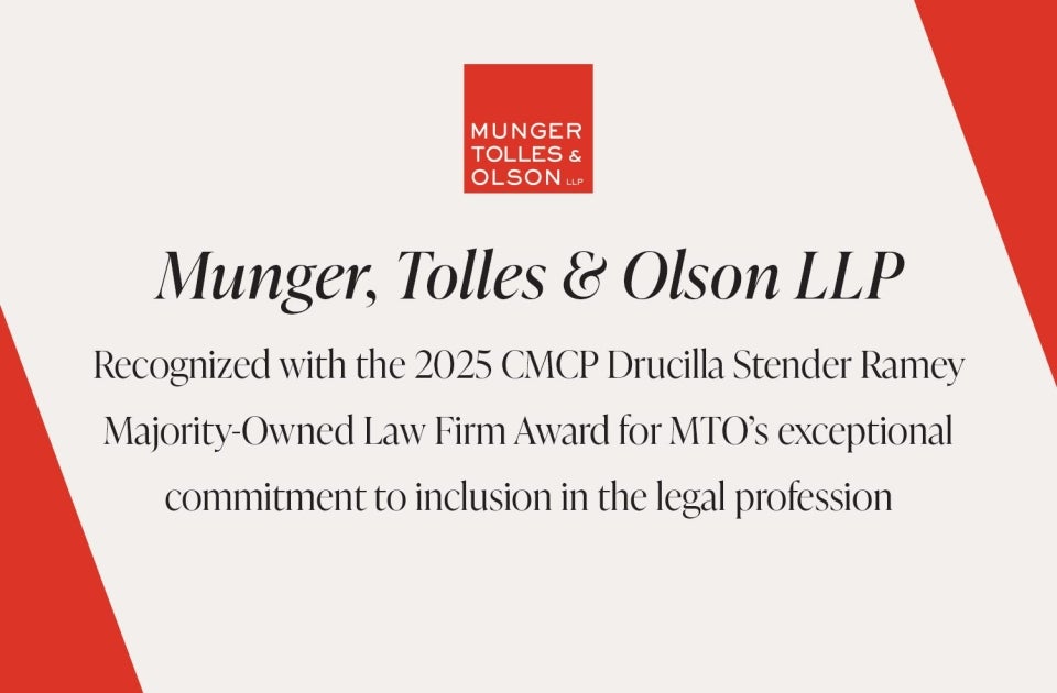2025 CMCP Drucilla Stender Ramey Majority-Owned Law Firm Award 1 2025 CMCP Drucilla Stender Ramey Majority-Owned Law Firm Award