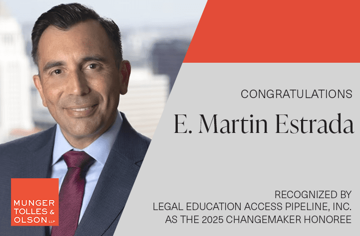 Martin Estrada Recognized by Legal Education Access Pipeline, Inc. as 2025 LEAP Changemaker Honoree 1 Award Graphic for MTO.com Martin Estrada LEAP 2025 Changemaker Honoree