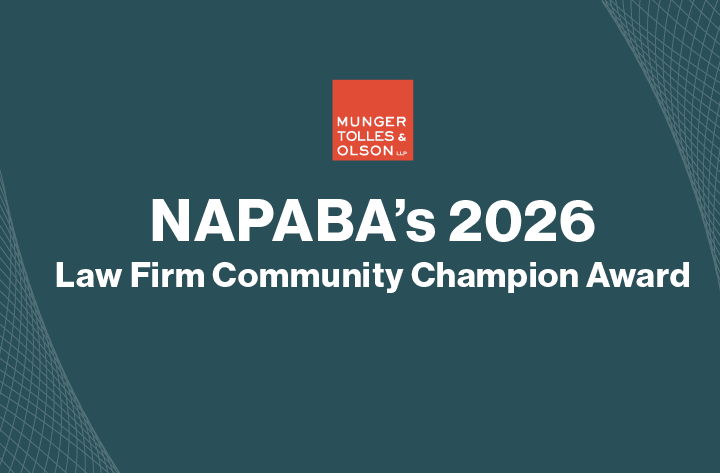 NAPABA’s 2026 Law Firm Community Champion Award 