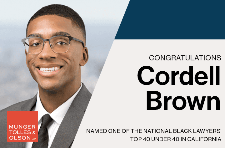 Cordell Brown Named to The National Black Lawyers’ Top 40 Under 40 List
